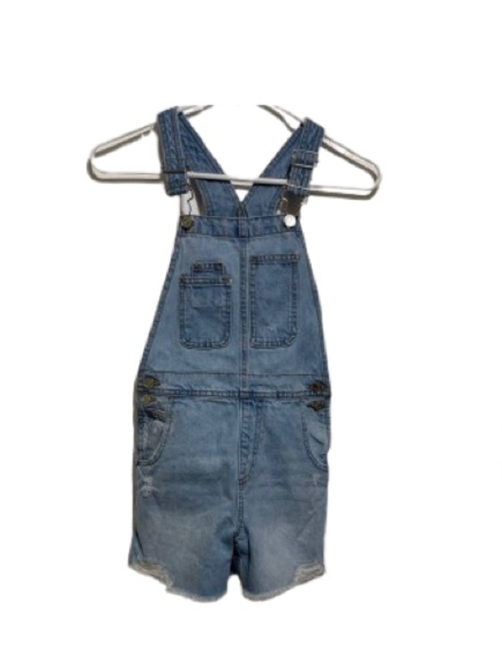 NWT Zara Kids Jean Overall Shorts Size 9 Girls